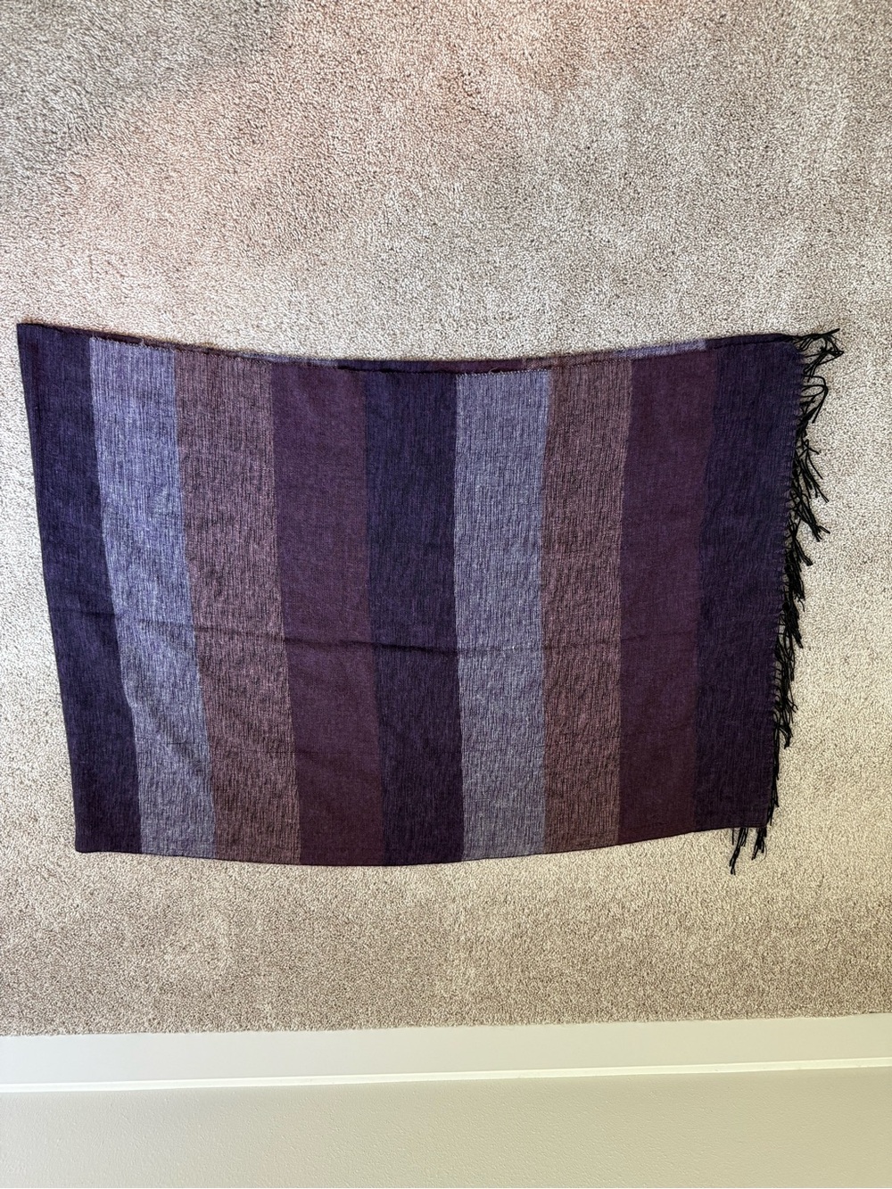Francesca's Collections Striped Purple Wrap Scarf